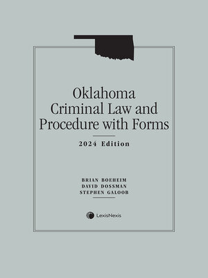 cover image of Oklahoma Criminal Law and Procedure with Forms